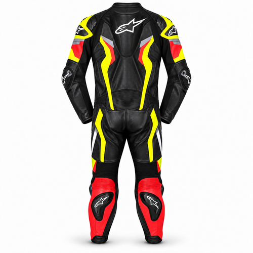 Dinevo Apex Fluo One-Piece Motorcycle Racing Suit