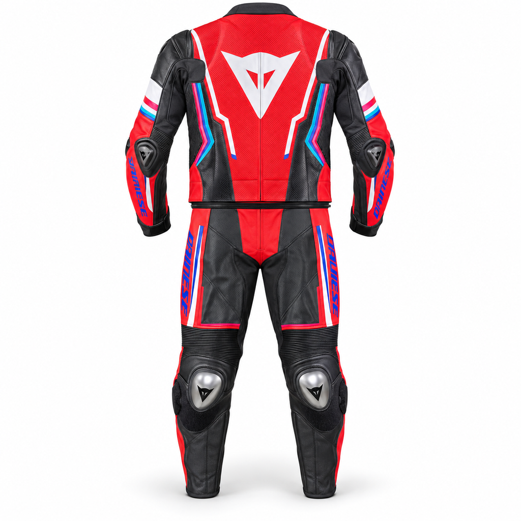 Dinevo Crimson Vector R2 Two-Piece Motorcycle Racing Suit