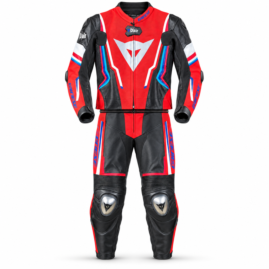 Dinevo Crimson Vector R2 Two-Piece Motorcycle Racing Suit