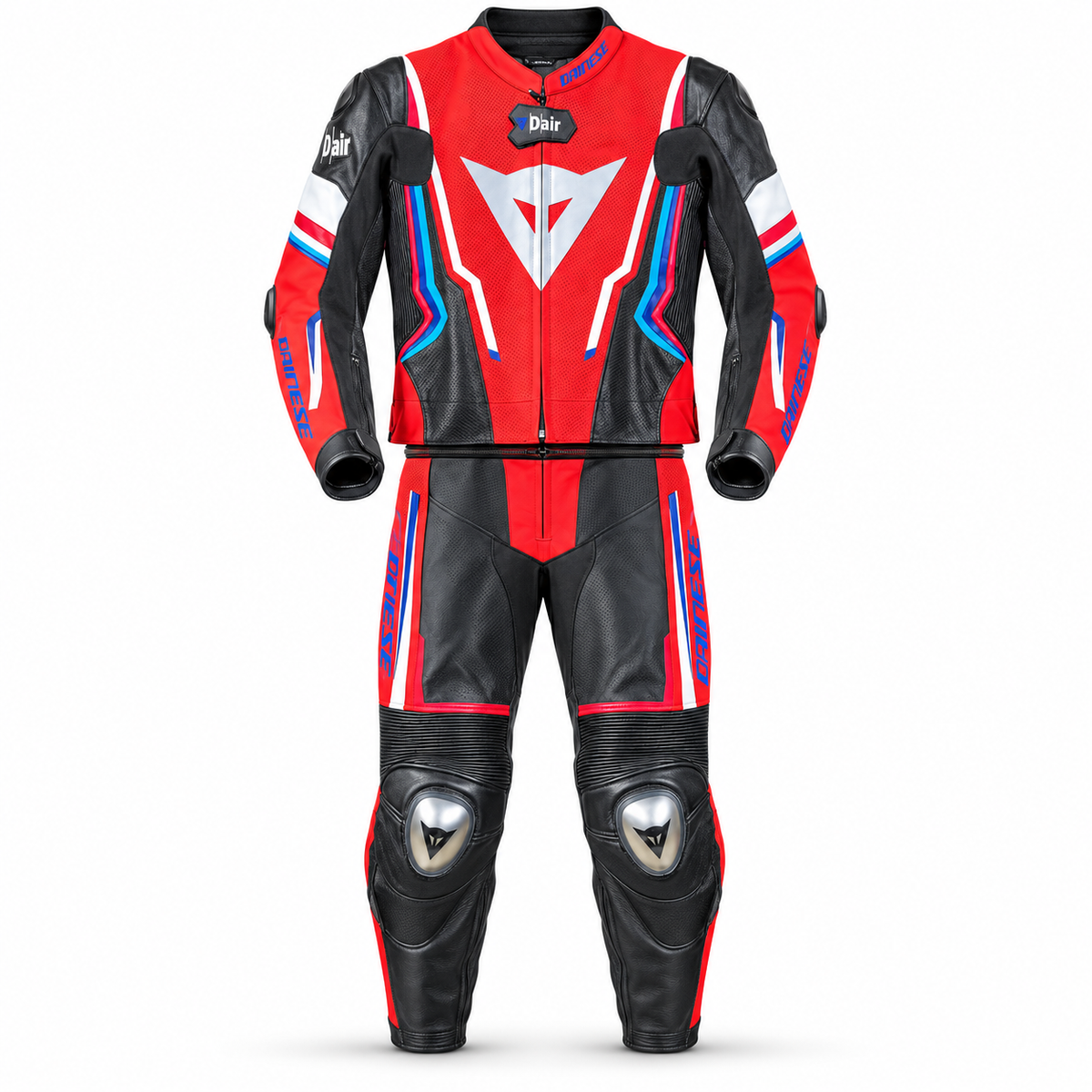 Dinevo Crimson Vector R2 Two-Piece Motorcycle Racing Suit