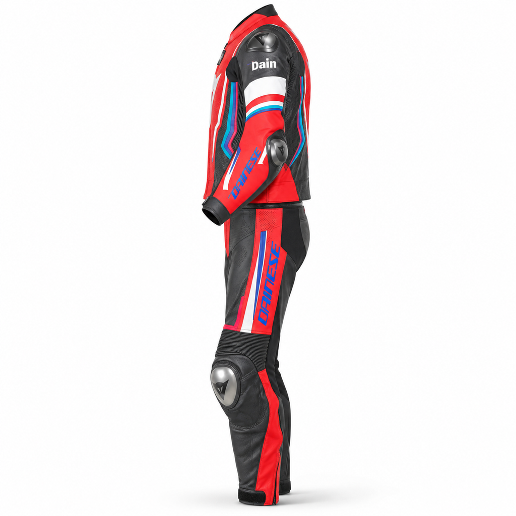 Dinevo Crimson Vector R2 Two-Piece Motorcycle Racing Suit