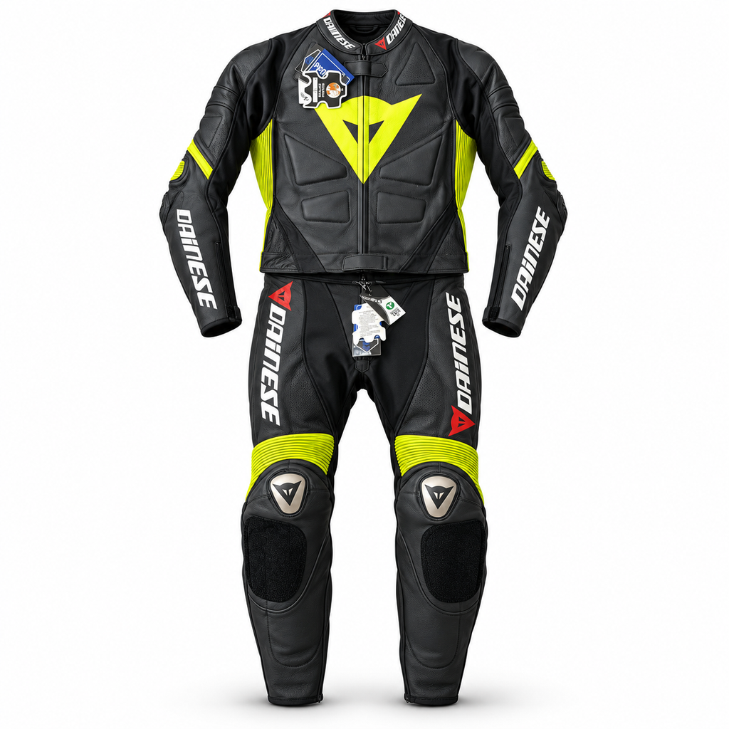 Dinevo Neon Phantom R2 Two-Piece Motorcycle Racing Suit